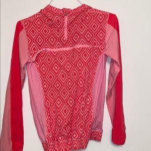 Pink ivivva windbreaker quarter zip
